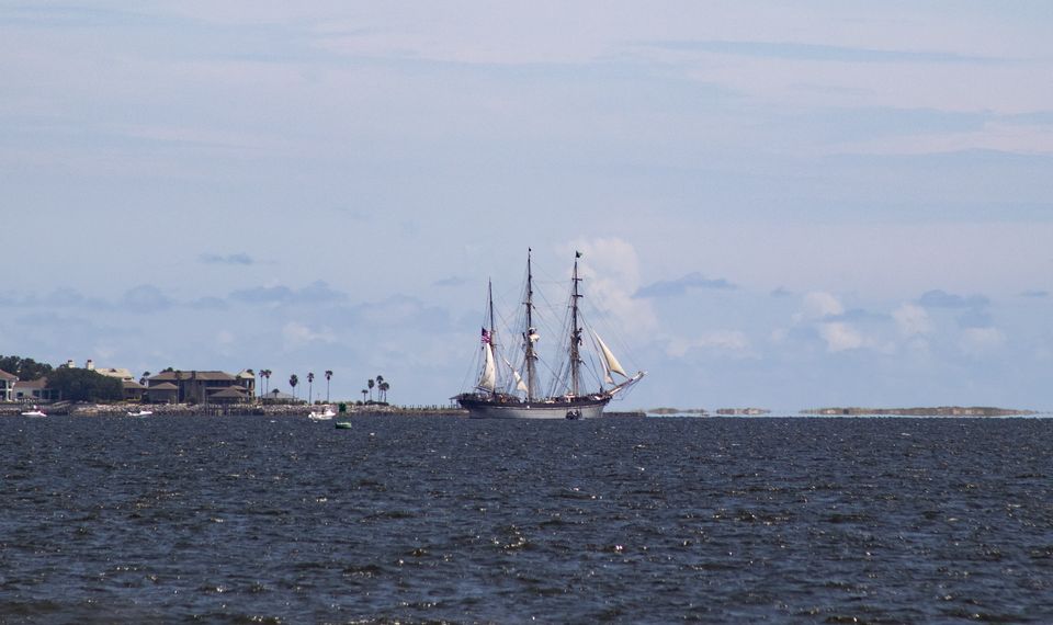 The 1877 tall ship ELISSA under sail