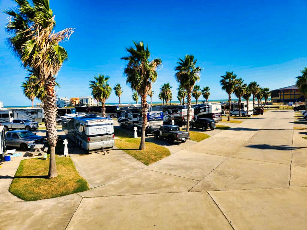 An RV site at Sandpiper RV Resort