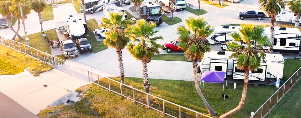 Premium sites nearest the beach at Sandpiper RV Resort