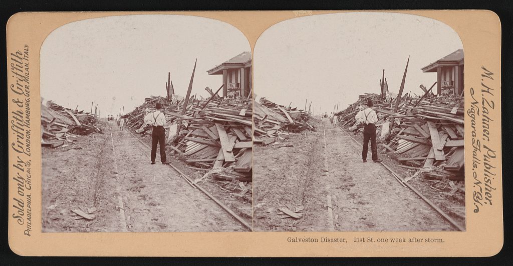 Galveston one week after the 1900 storm